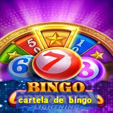 cartela de bingo cha de bebe